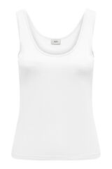 JDY Camiseta de b&aacute;sica de tirantes blanco