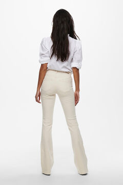 Springfield Mid-rise flared trousers barna