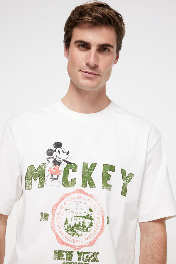 Springfield Mickey Mouse short sleeve T-shirt white
