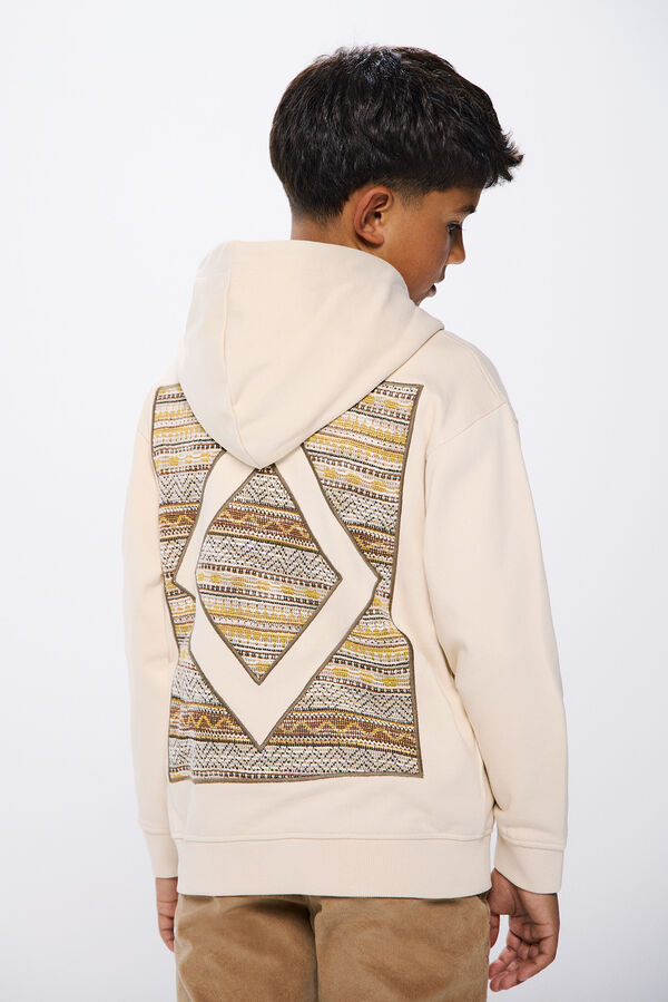 Springfield Ethnic rhombus sweatshirt for boys brown