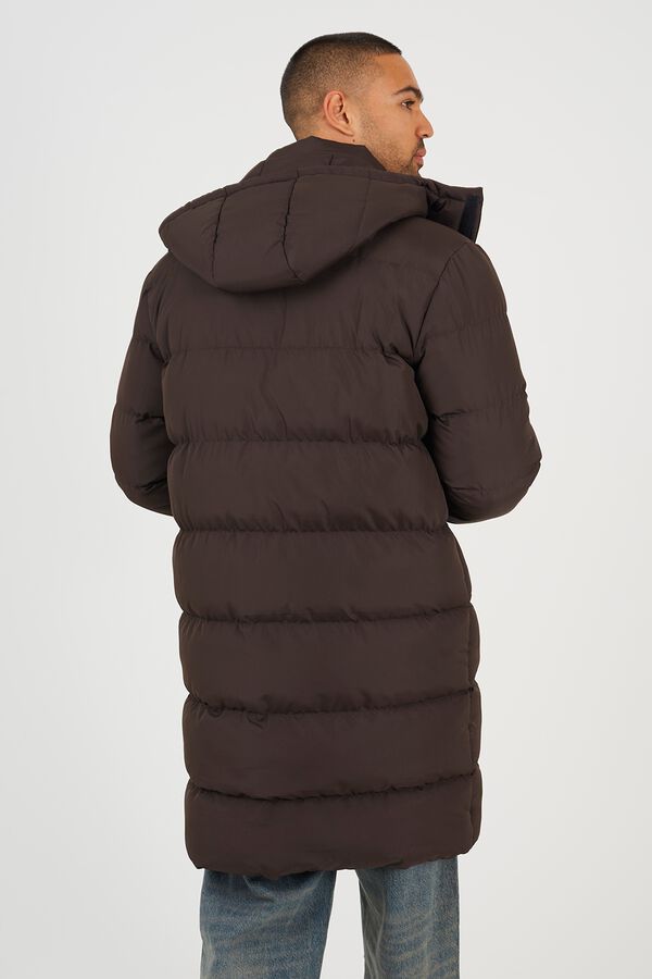 Brave Soul Puffer jacket with hood nude