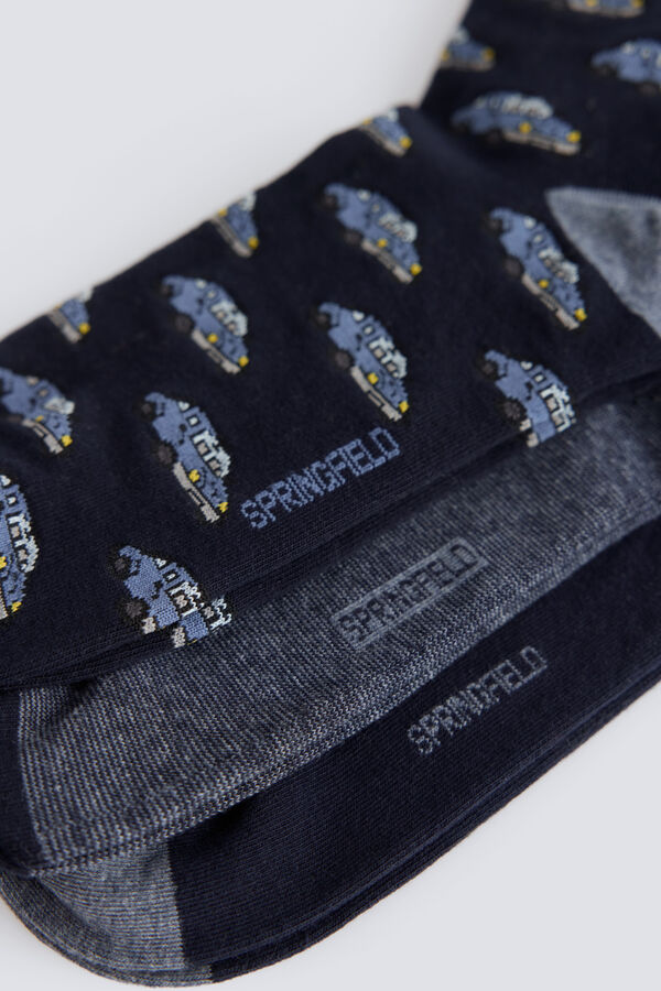 Springfield Blue 3-pack long socks blue