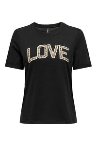 Only Camiseta com texto frontal