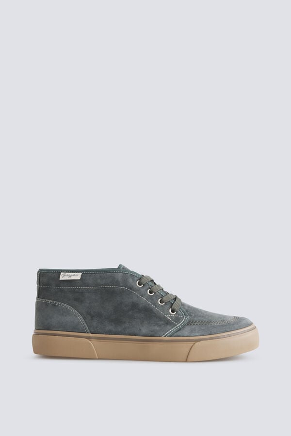 Springfield Urban leather ankle boot green