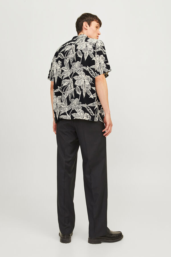 Jack & Jones Camisa mangas corta relaxed fit negro