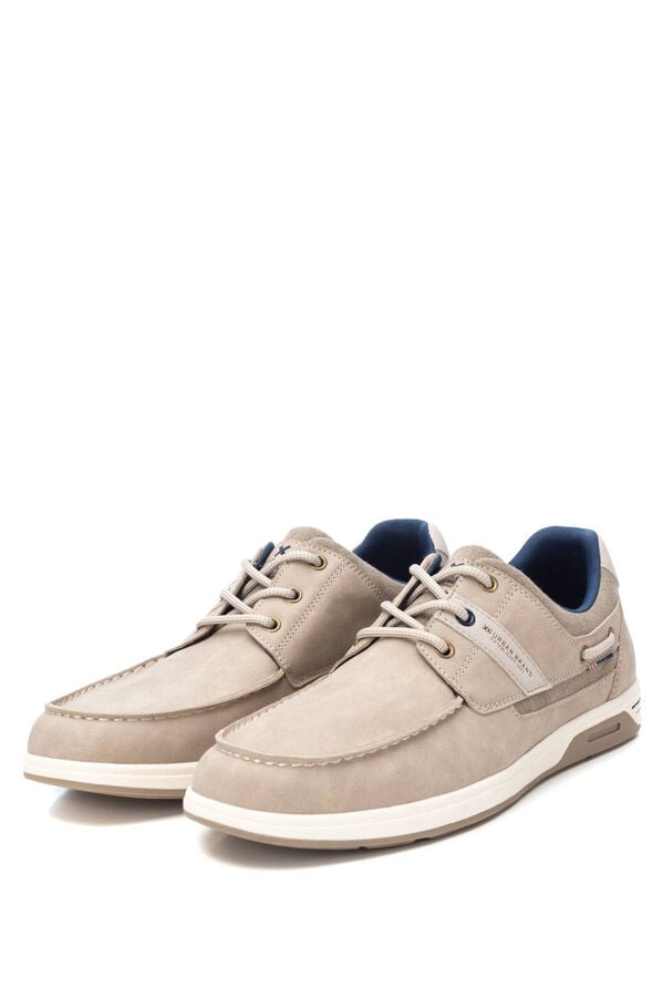 Springfield Men's navy synthetic trainer  brown