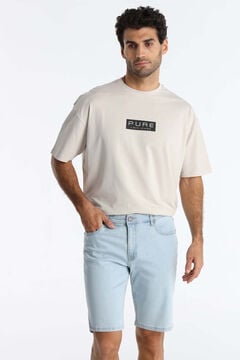 Lois Bermuda slim fit tiro medio