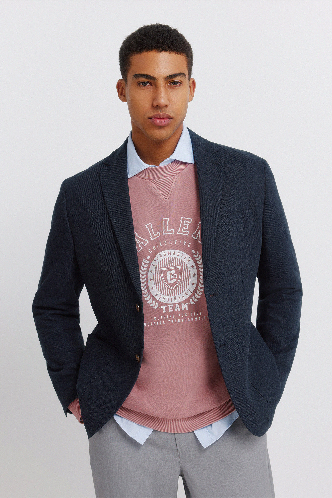 Springfield Blazer lino algod&oacute;n