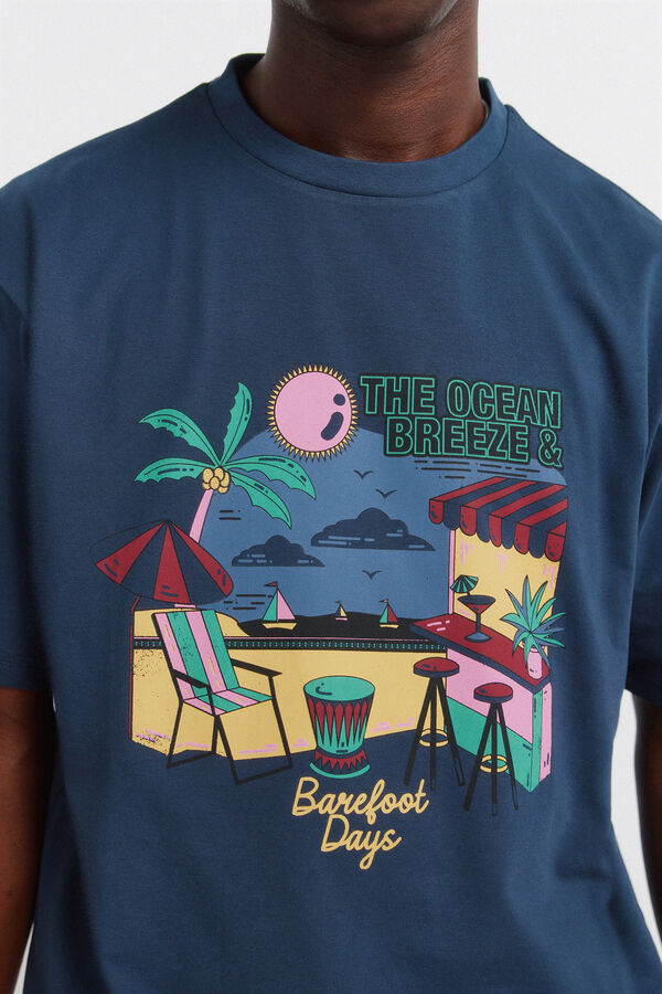 Springfield The Ocean T-shirt blue