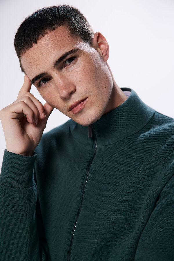 Springfield Cardigan fermeture Milan vert