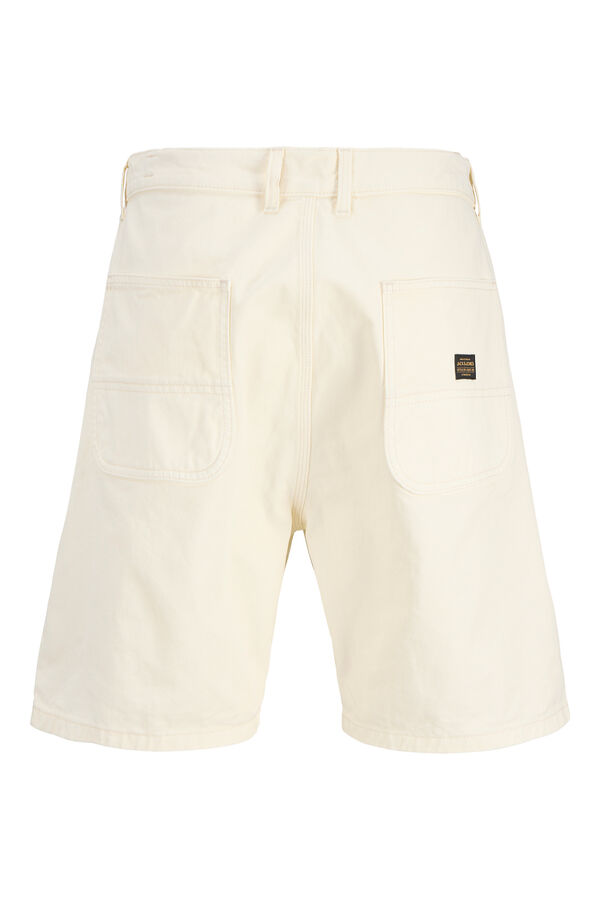Jack & Jones Bermuda relaxed de algod&oacute;n blanco