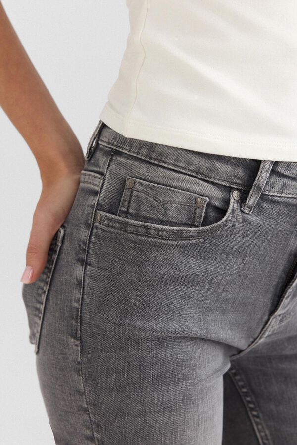 Springfield Jeans kick flare gris