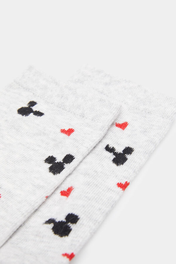 Springfield Chaussette T&ecirc;tes Mickey gris