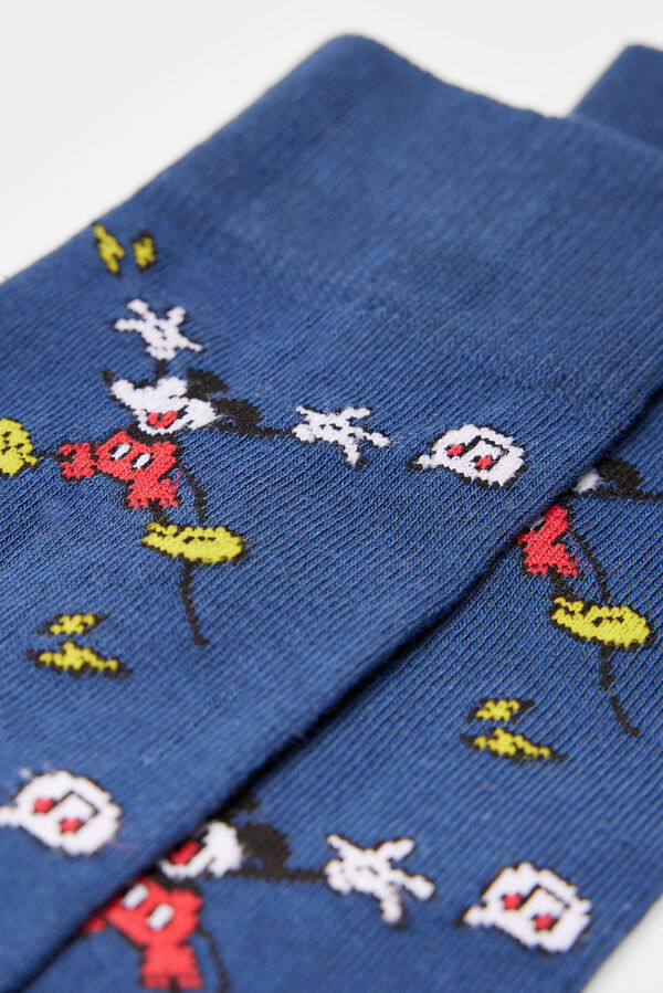 Springfield Mickey egeres hosszú zokni kék