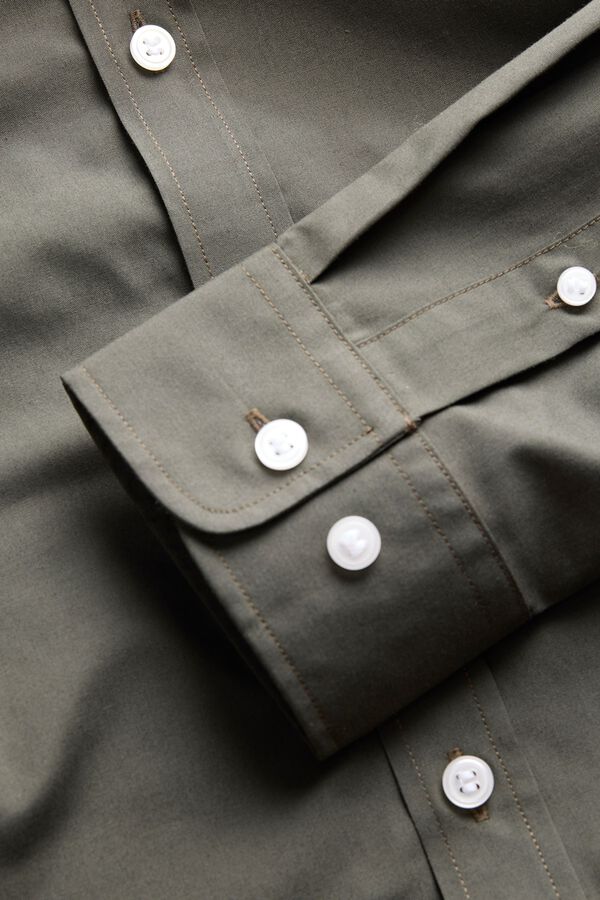 JJ REBEL Serge slim fit shirt green