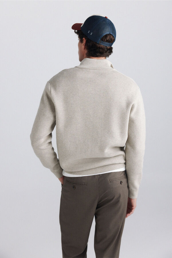 Springfield Zip fastening Milano cardigan nude