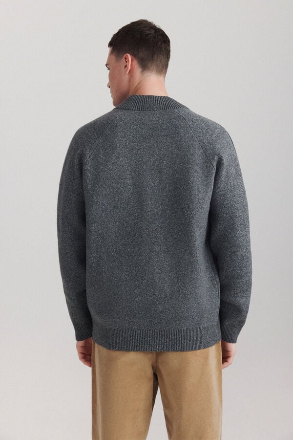 Springfield Zip fastening cardigan grey