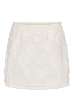 Noisy May Wei&szlig;er strukturierter Minirock