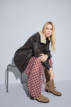 DeFacto Cazadora oversize efecto piel