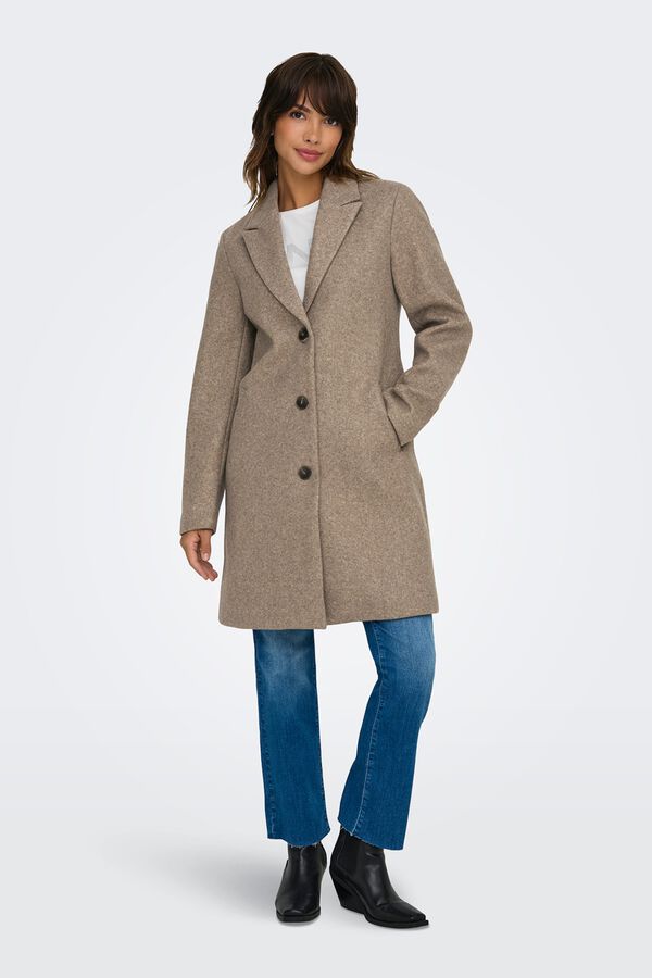 JDY Cloth coat nude