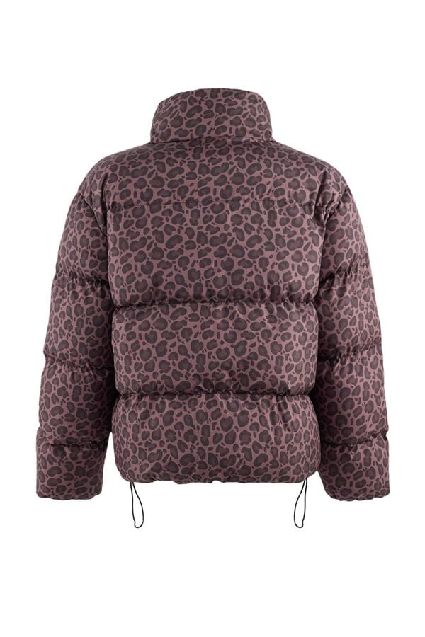 Trendyol Parka acolchoada com capuz branco
