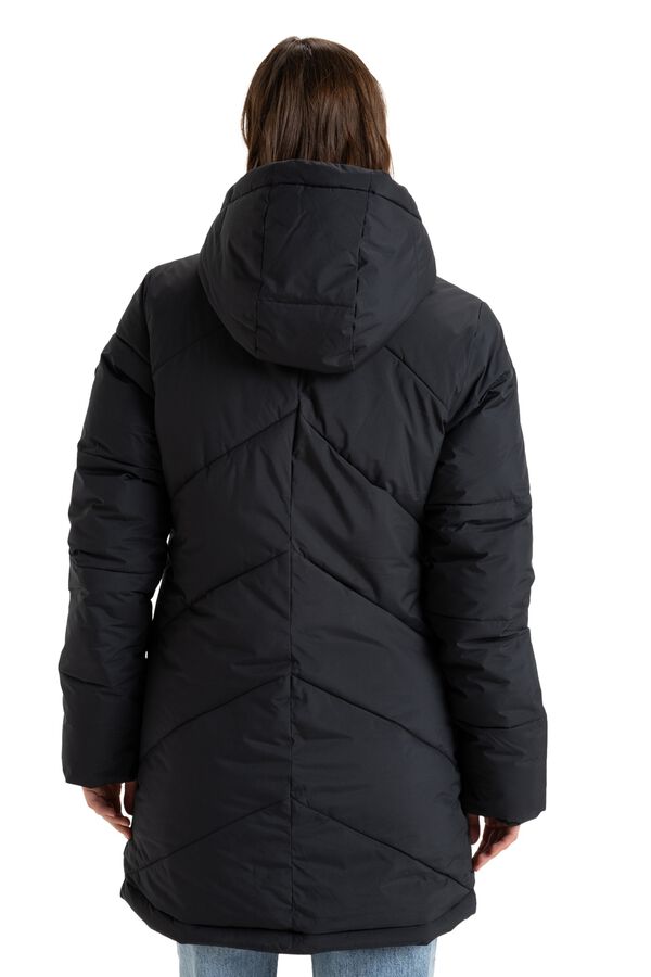 Roxy Long puffer jacket with hood black