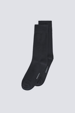 Springfield Chaussette longue unie noir