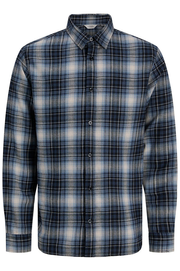 JJ REBEL Camisa regular fit cuadros azul