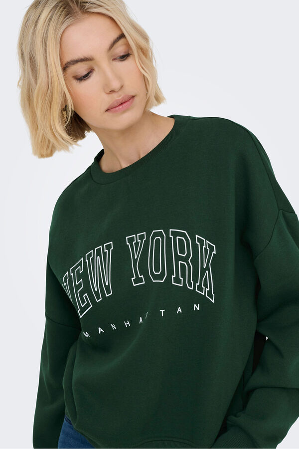 Only Round neck sweatshirt green