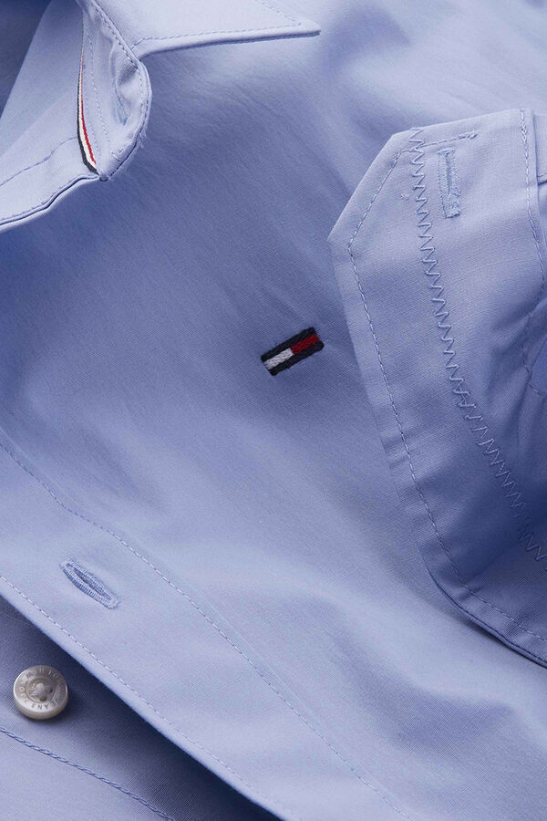 Tommy Jeans Slim stretch shirt blue