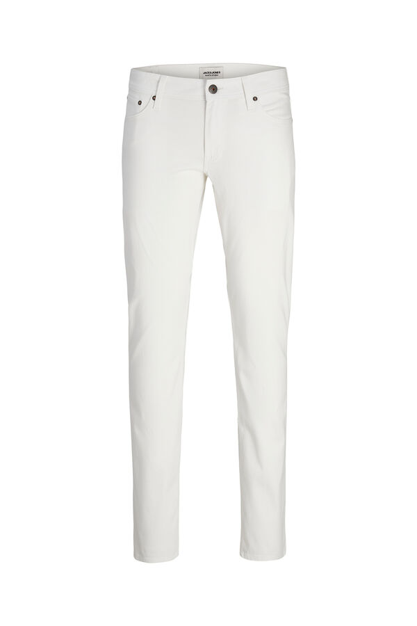 Springfield Jeans slim fit blancos blanco
