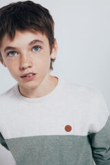 Springfield Kids Children's Color Block Sweater Zelena