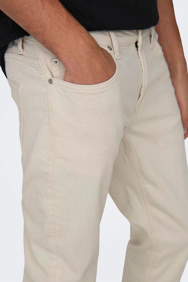Springfield Slim fit jeans smeđa