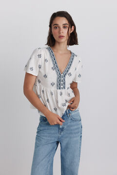 Springfield Peplum shirt with neckline details