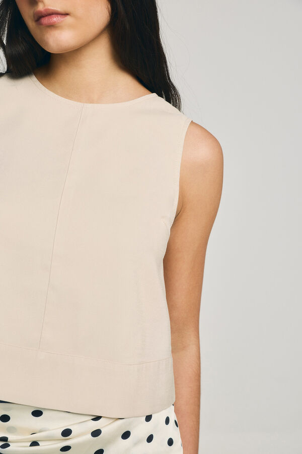 Only Sleeveless top brown