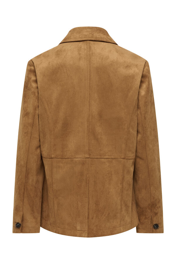 JDY Suede jacket nude