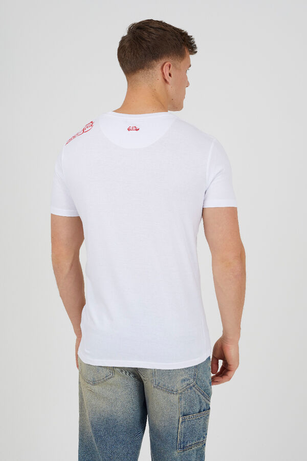 Brave Soul Camiseta manga corta estampada blanco