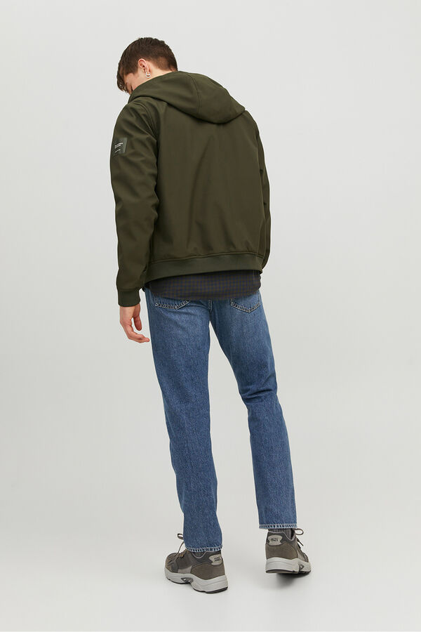 Jack & Jones Softshell jacket with hood green