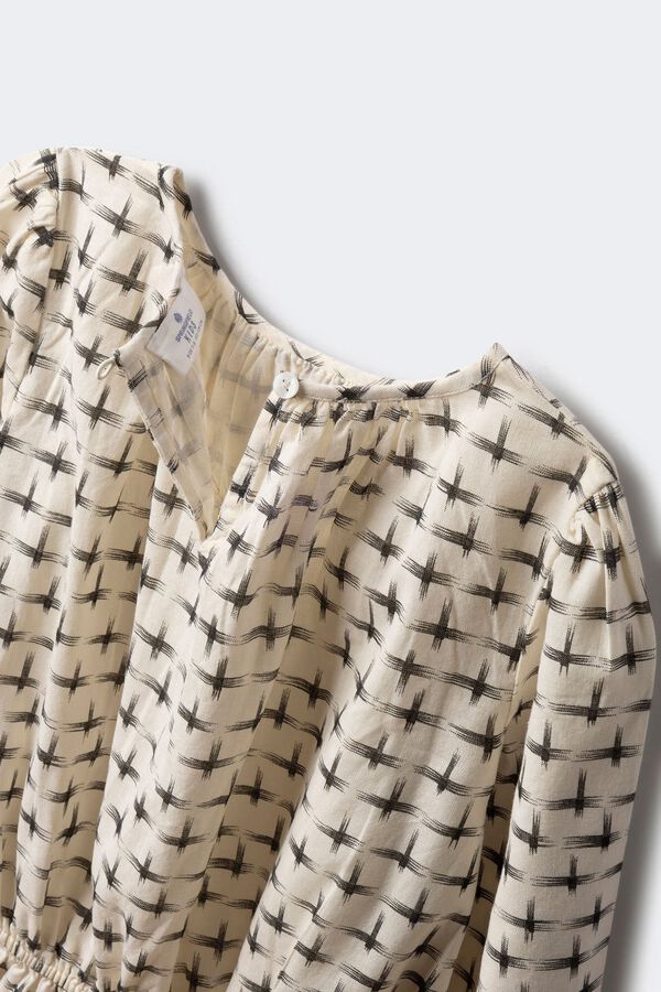 Springfield Kids Blusa manga larga niña blanco