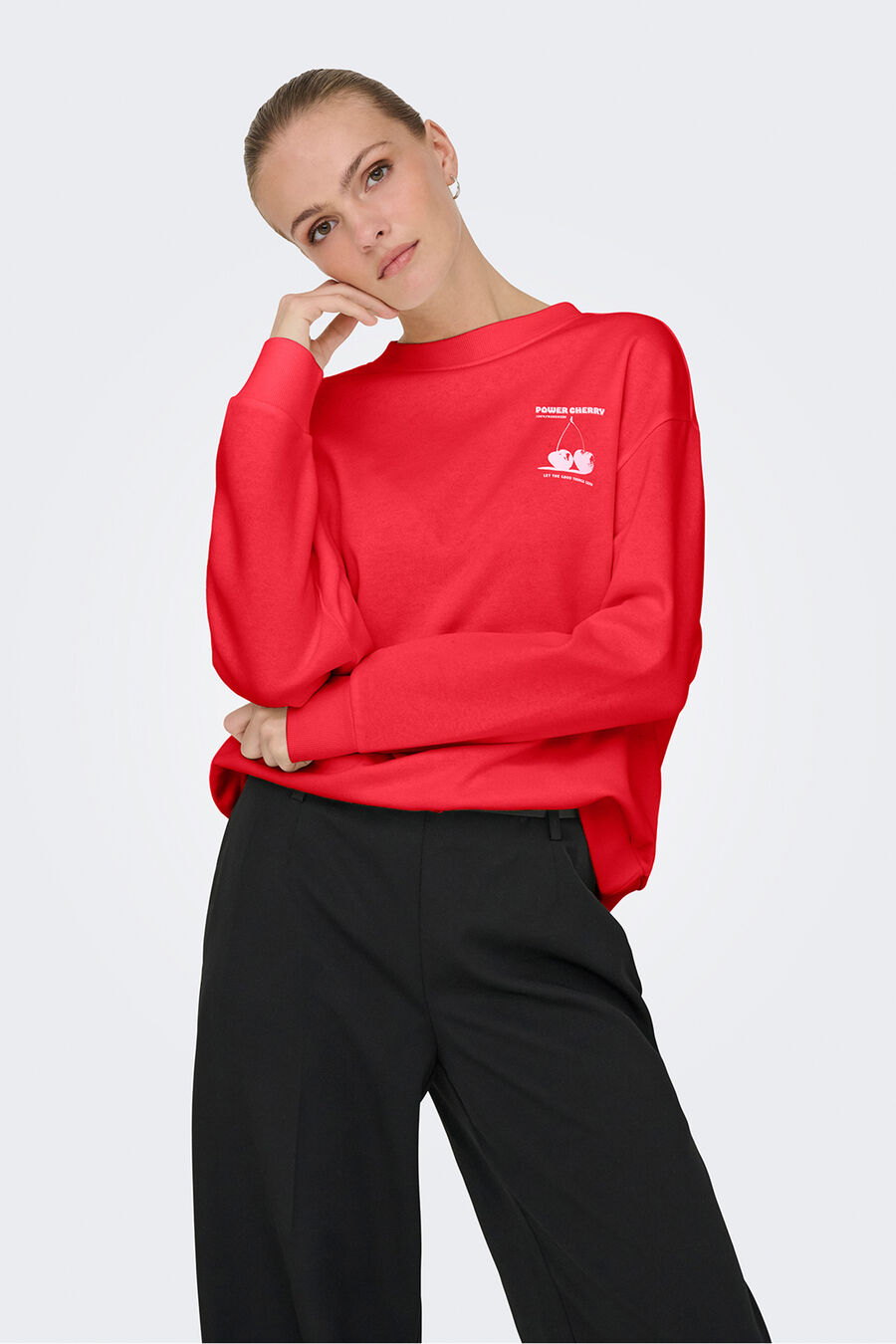 Sudadera cuello redondo