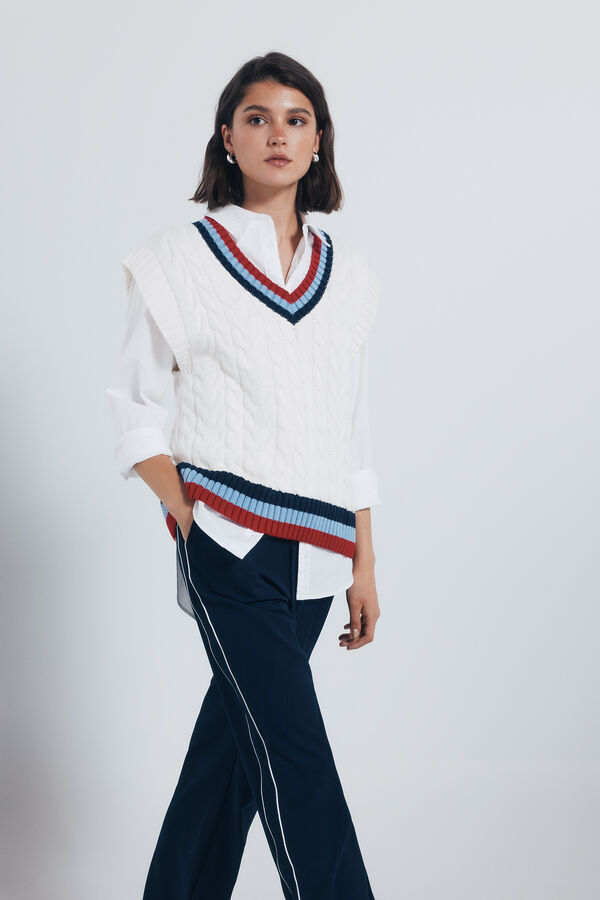 Springfield Side striped jogger pants blue