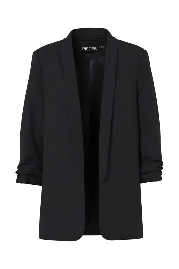 Pieces Blazer con mangas 3/4 negro