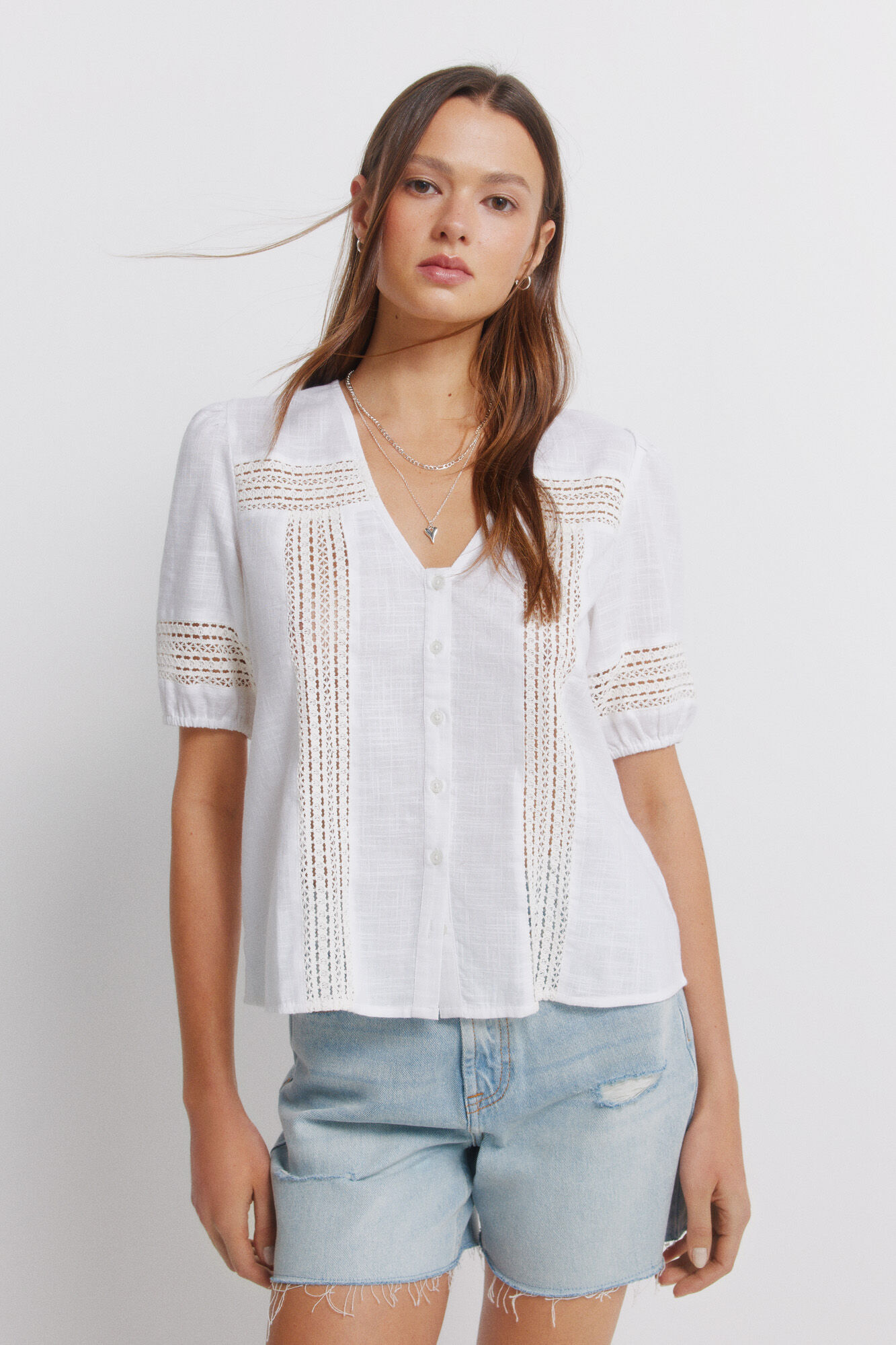 Springfield Lace short sleeve shirt