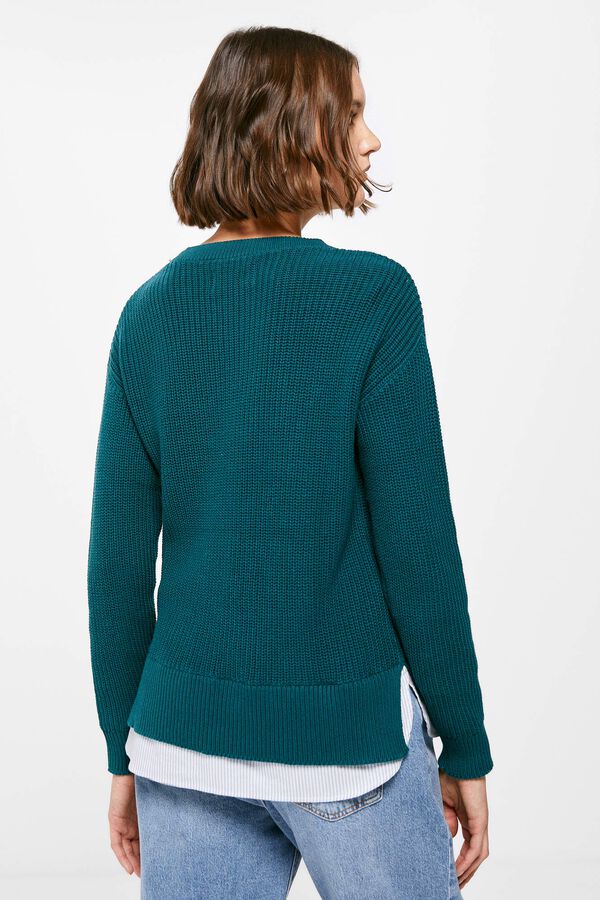 Springfield Two-material "Venice" Jumper green