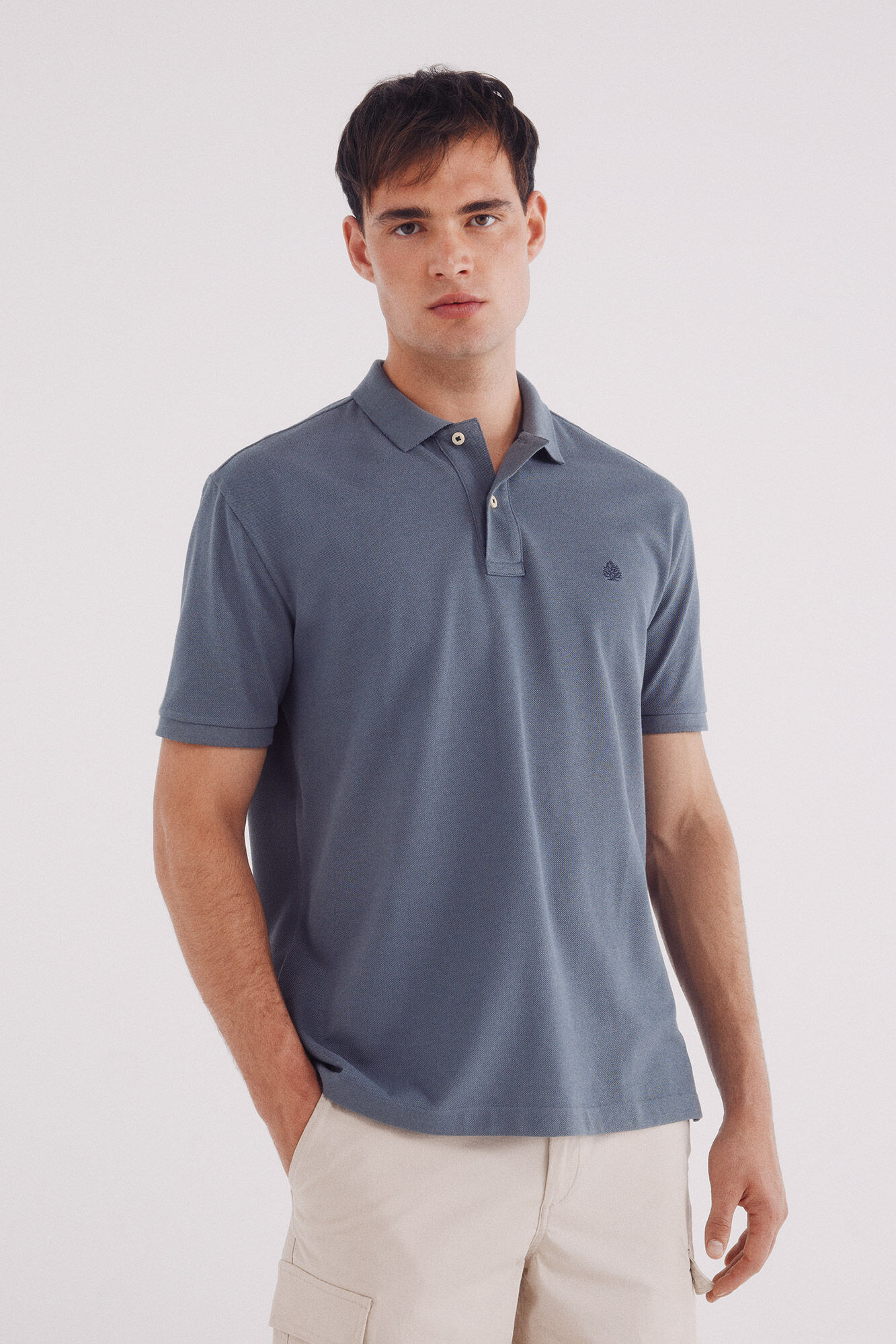 Springfield Essential regular fit piqu&eacute; polo shirt