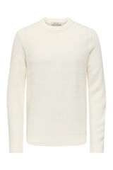 Only & Sons Camisola de gola redonda branco
