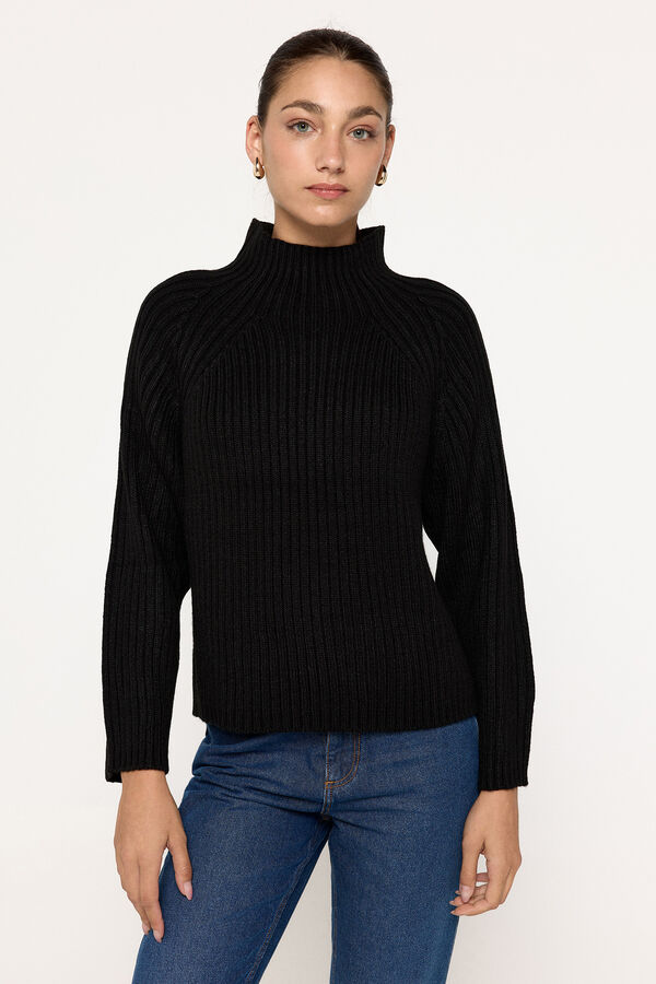 Brave Soul jersey-knit knit sweater black