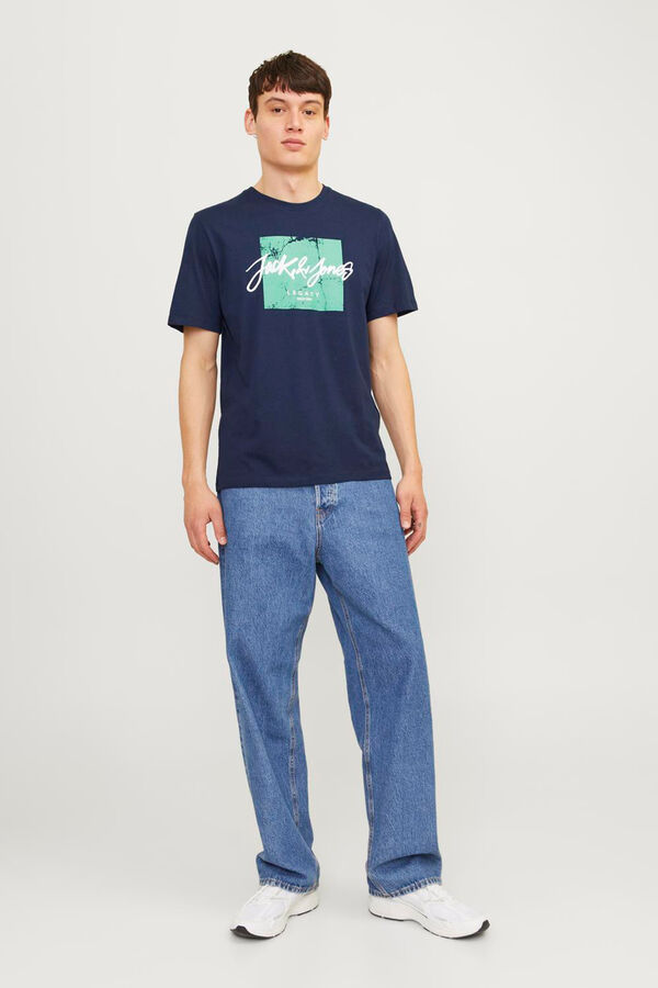 Springfield Pack x3 t-shirts with print navy
