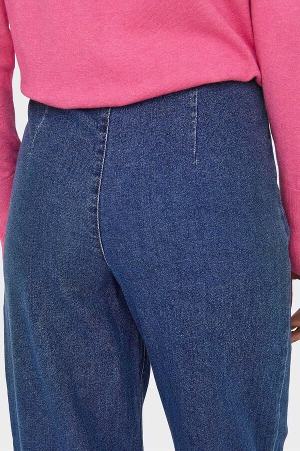Springfield Jeans largas corte alto azulado