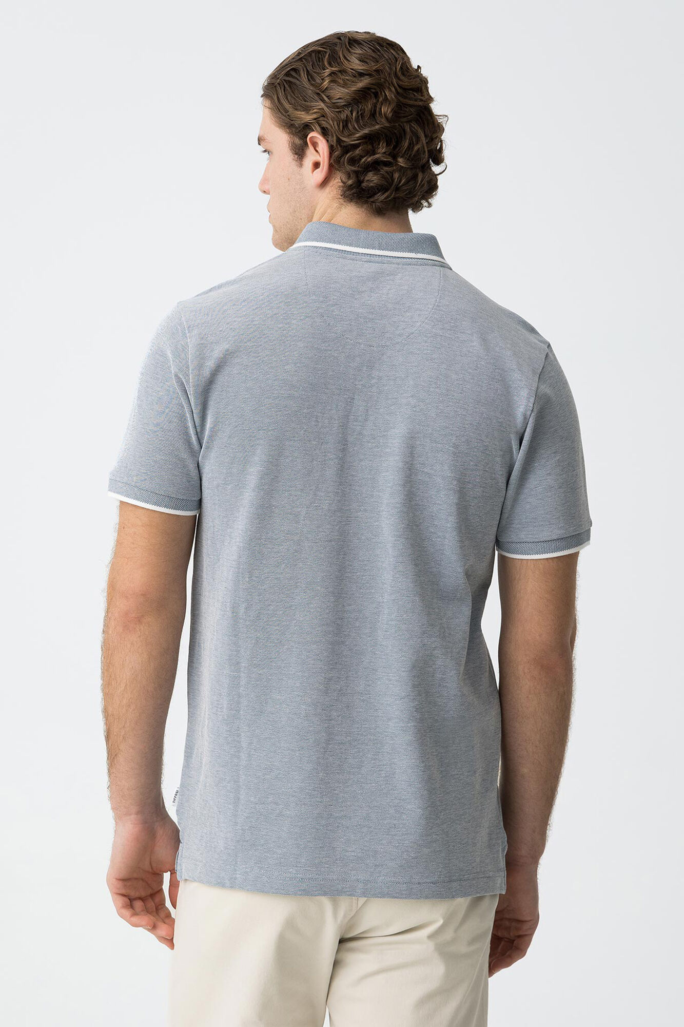 Tiffosi Polo Piqu&eacute; Estampado Detalhe com Relevo